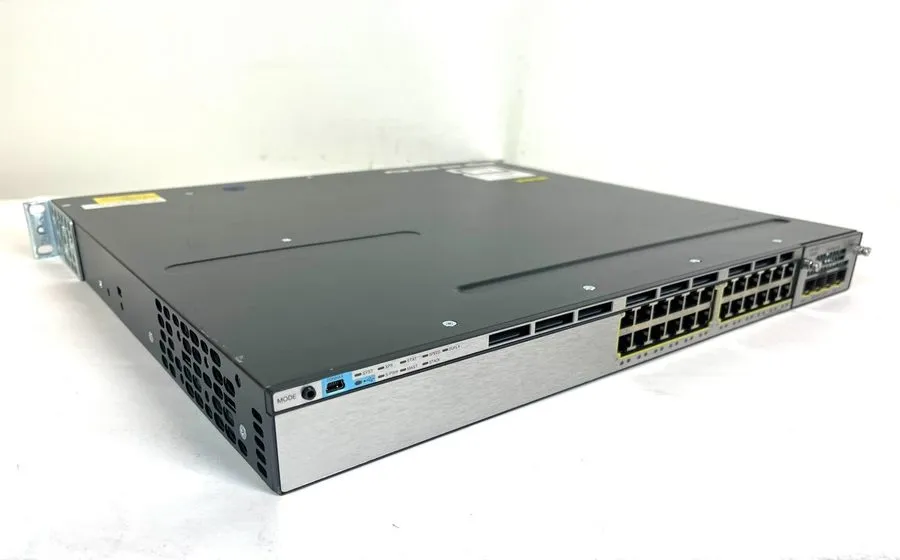 Коммутатор Cisco Catalyst 3750X 24-Port Switch WS-C3750X-24-E with 10G Uplink Mo — фото лота 2