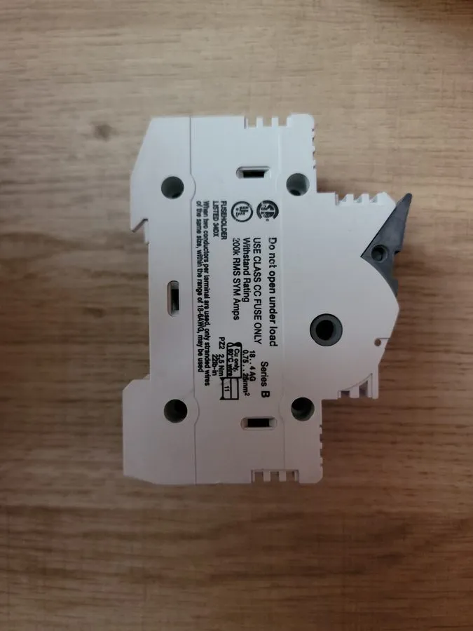 Держатель предохранителя Allen Bradley 1492-FB2C30 2-Pole Class CC 30A Fuse Hold — фото лота 2