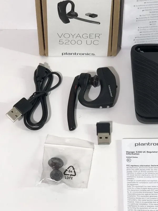 VoIP-шлюз Plantronics 206110-101 Voyager 5200 UC Black Mono Bluetooth Headset Sy