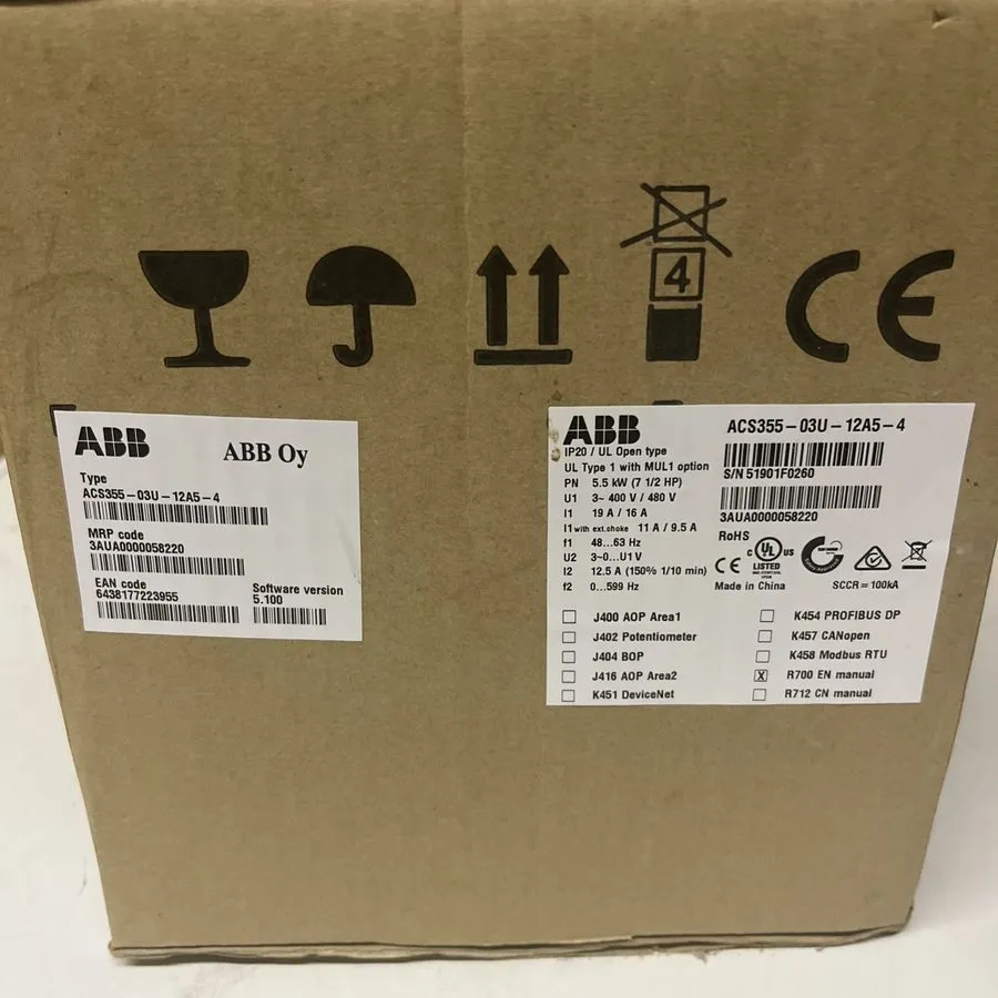 Частотный преобразователь ABB ACS355 ACS355-03E-12A5-4 with ACS-CP-A
