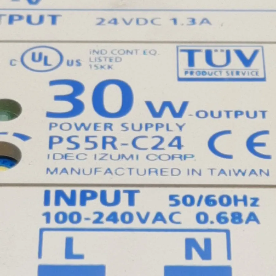 Блок питания IDEC PS5R-C24 DIN Rail Power Supply 30W 24VDC 1.3A 100-240VAC Input