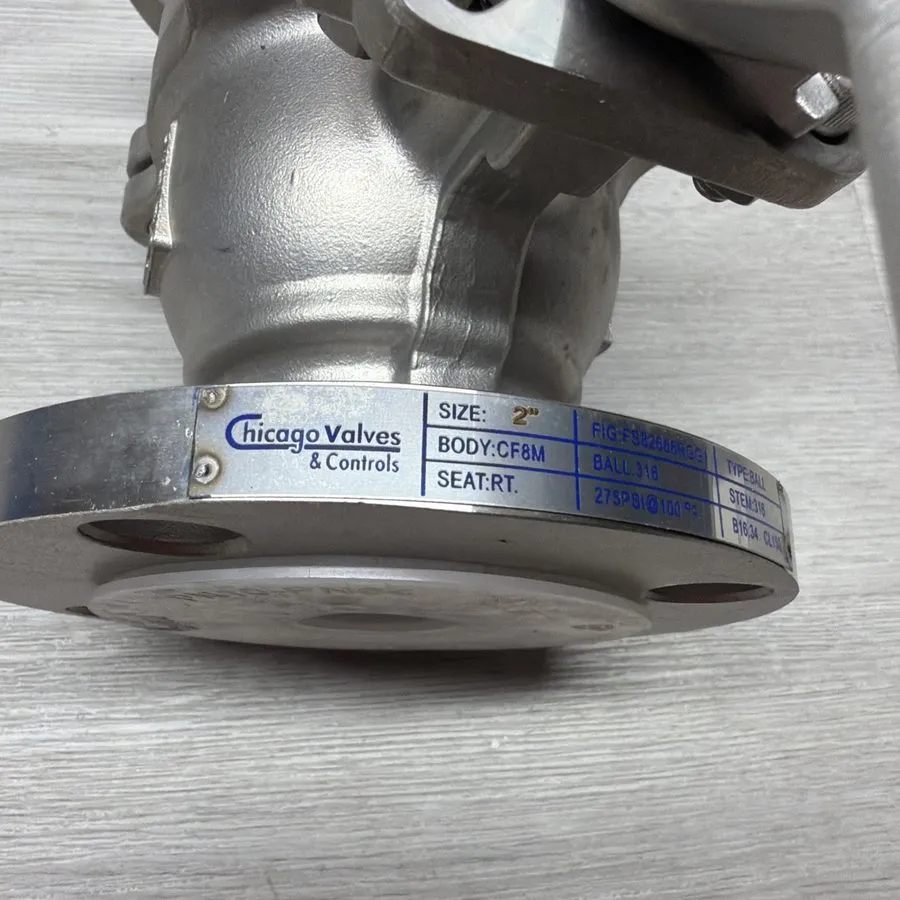 Клапан 2 1/2" Stainless Ball Valve Chicago Valves FS82666RGG1