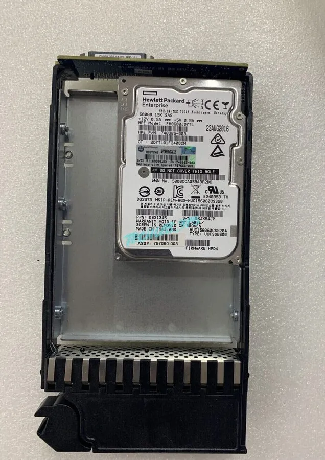 Жёсткий диск J9V70A HP MSA 15K 12G 3.5INCH SAS 600GB HDD 787656-001