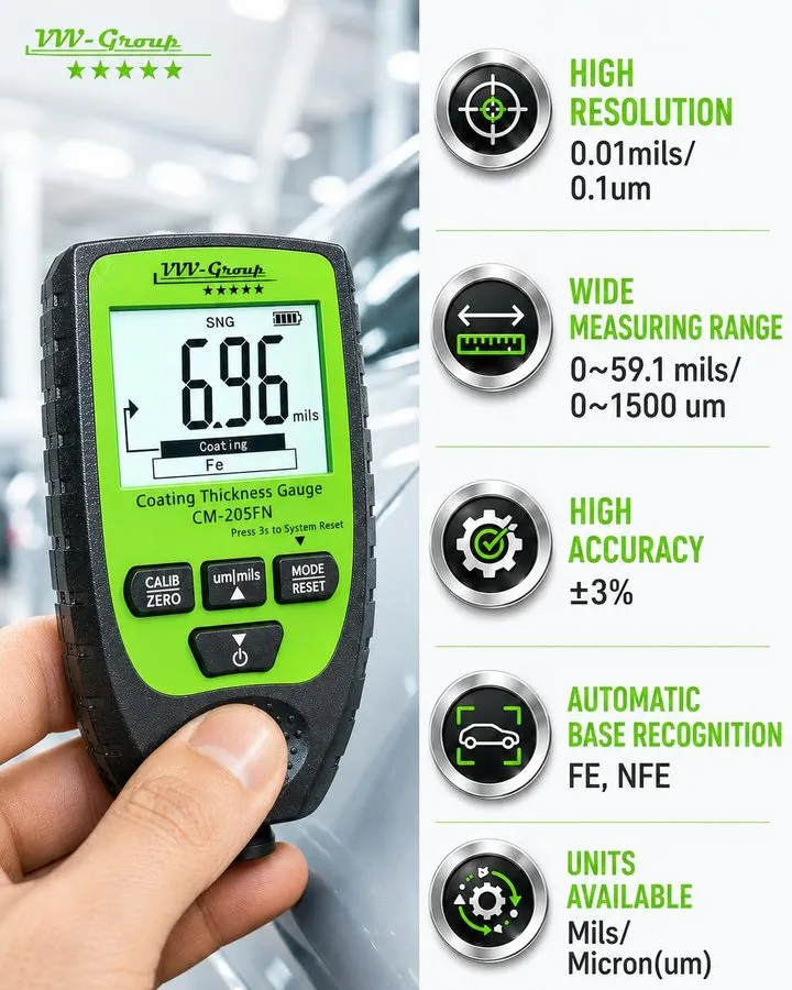 Толщиномер Paint Thickness Gauge CM-205FN