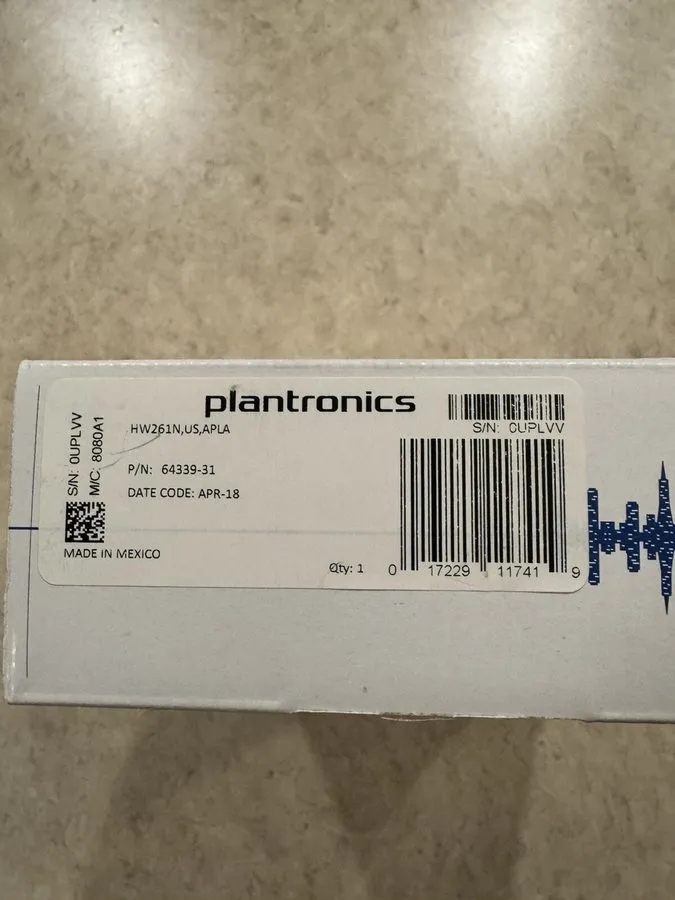 VoIP-шлюз Plantronics SupraPlus HW261N Binaural Noise-Canceling QD Headset