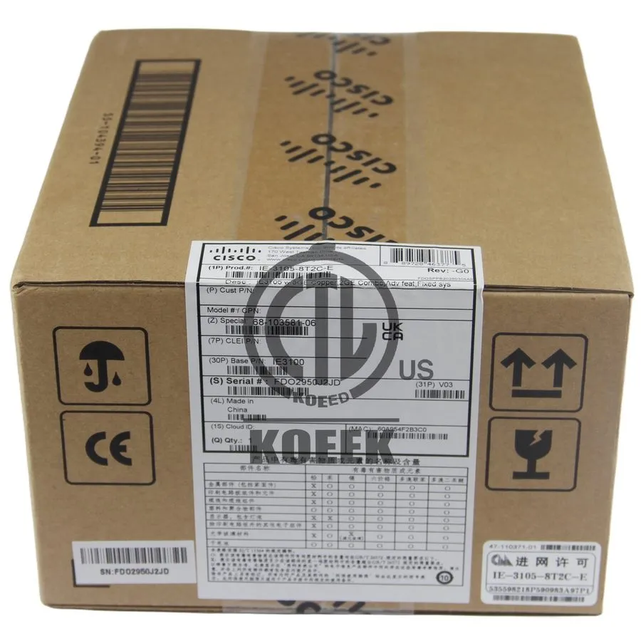 Коммутатор Cisco IE-3105-8T2C-E Switch Managed Network Essentials
