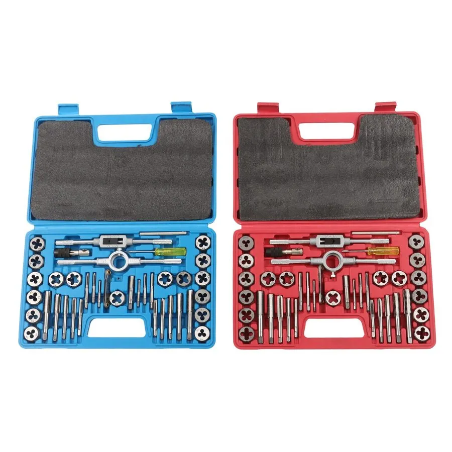 Режущий инструмент Tap and Die Set SAE & Metric M3-M12 Coarse Fine Threading Too