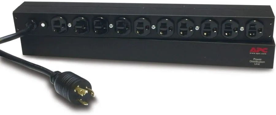 Блок розеток PDU TRIPP LITE PDU1220T 20A 120V 2.4KW 13-OUTLET L5-20P 1U RACK PDU — фото лота 1