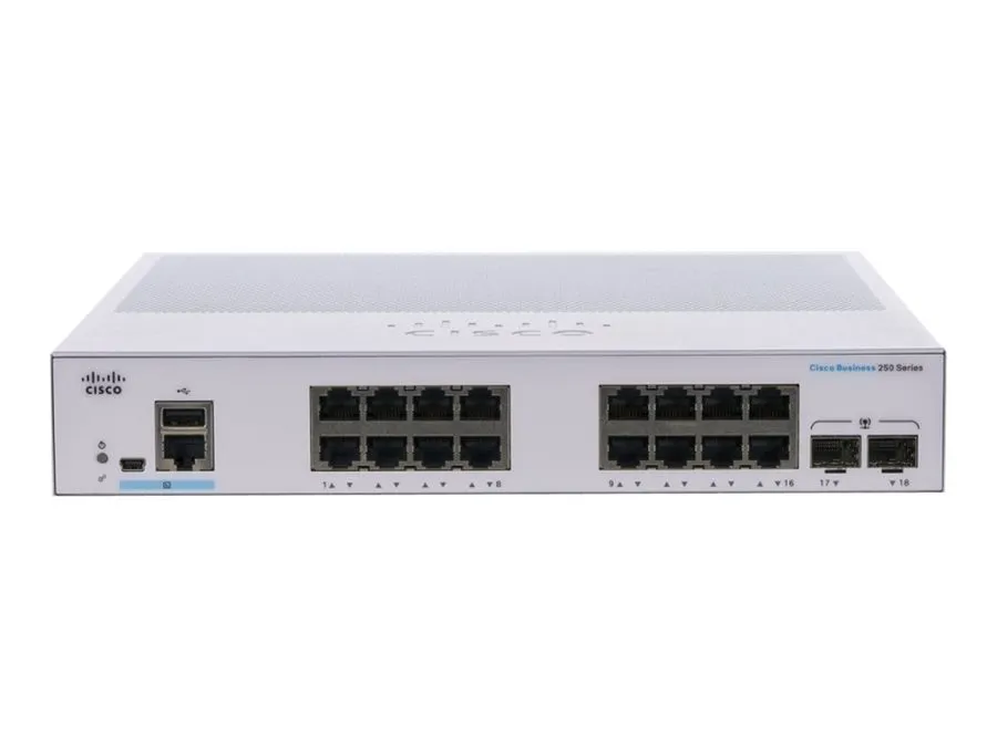 Коммутатор Cisco CBS250-16T-2G Switch