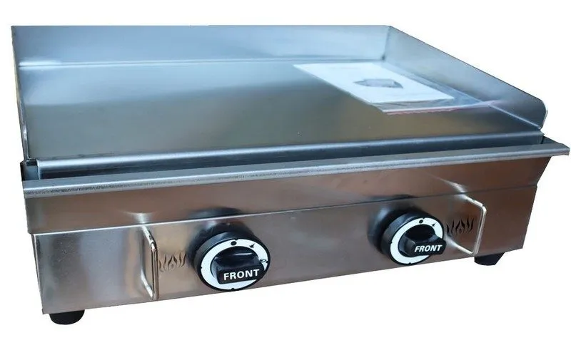 Гриль Commercial Gas Griddle Flat Top Grill Half Grooved 28" Stainless Steel 280 — фото лота 2