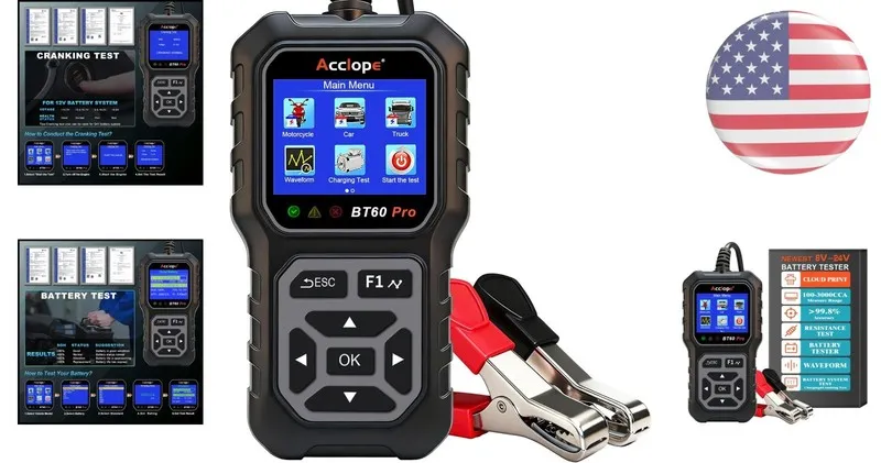 Аккумулятор Comprehensive Car Battery Analyzer: 2-120Ah with Safety Features & C — фото лота 1