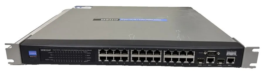 Коммутатор Cisco Linksys SRW224P 24-Port 10/100 Managed 2-Port Gigabit PoE Switc