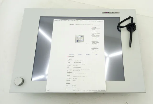 Промышленный компьютер Lucius & Baer PPC17001 TOX Touch Panel Industrial PC Atom — фото лота 1