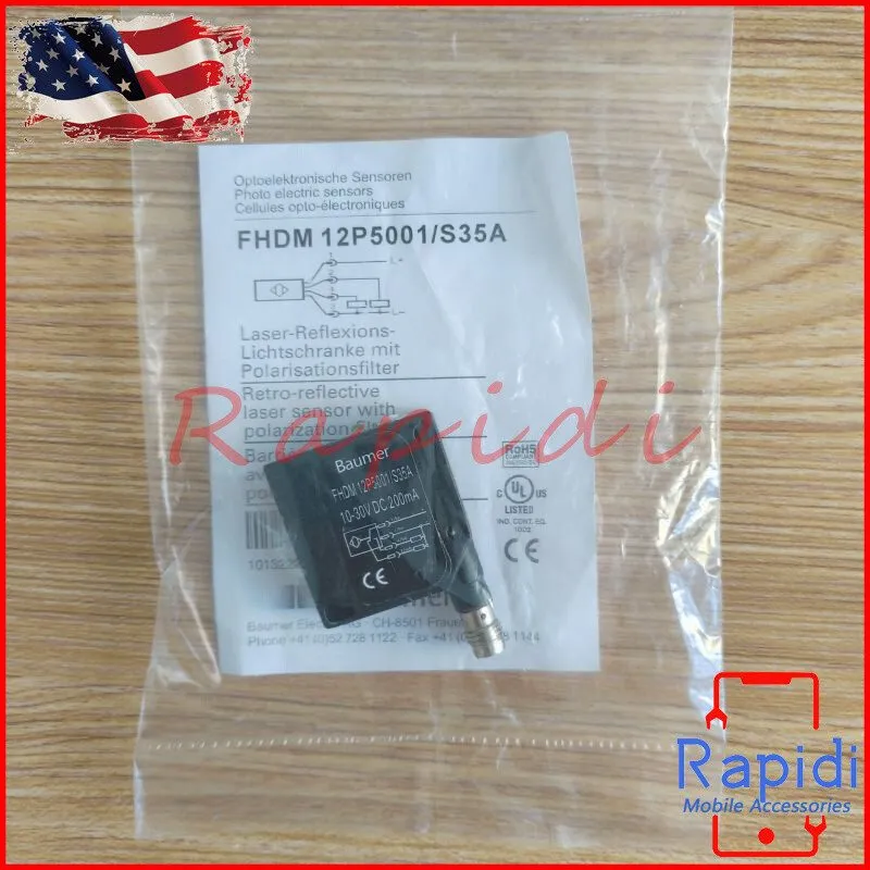 Фотоэлектрический датчик Baumer FHDM 12P5001/S35A Photoelectric Sensor PNP, 15-3