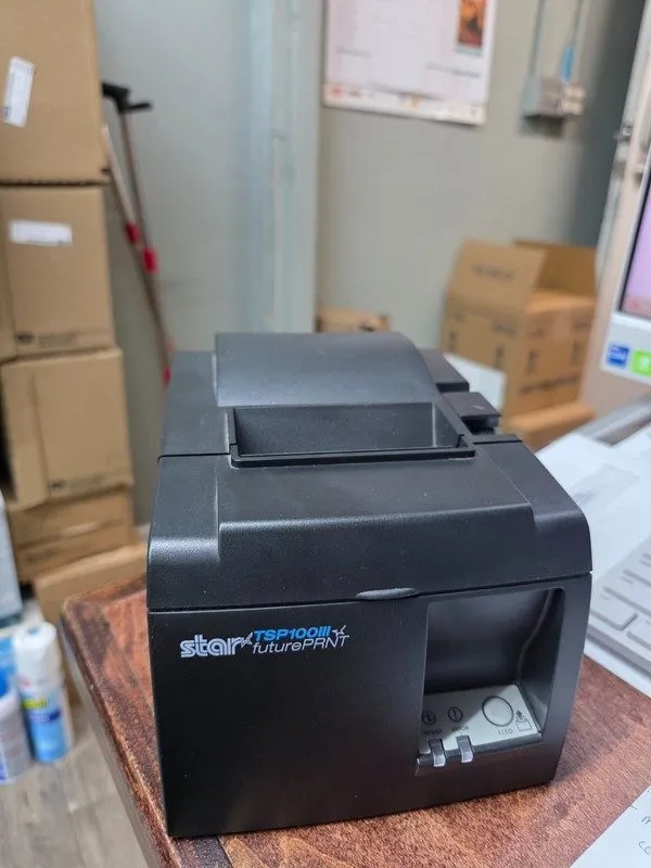 Принтер чеков STAR TSP143IIIU USB Thermal Ticket POS 80MM Receipt Printer Black 