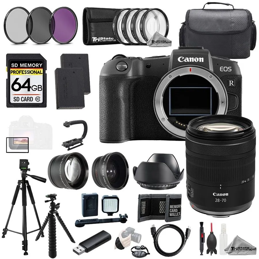 Объектив Canon EOS R8 + Canon RF 50mm f/1.8 STM Lens+64GB+ExtBat+9PCFltr-MEGAKit