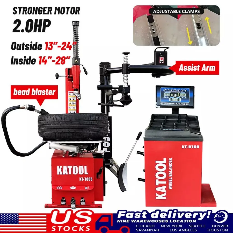 Шиномонтажный станок Tire Changer Wheel Machine KT-T835 Turn Table 28" and Wheel