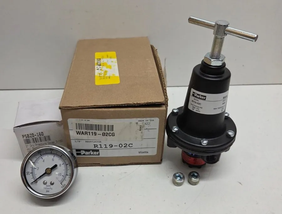 Регулятор давления Parker Watts Pneumatic Regulator R119-02C Size 1/4 Max 300 PS