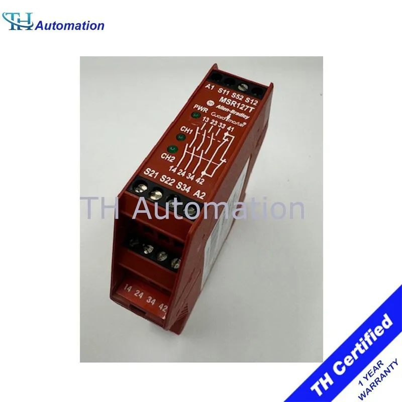Реле безопасности Allen-Bradley 440R-N23124 Guardmaster MSR127T Safety Relay — фото лота 1