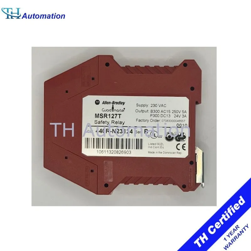 Реле безопасности Allen-Bradley 440R-N23124 Guardmaster MSR127T Safety Relay — фото лота 2
