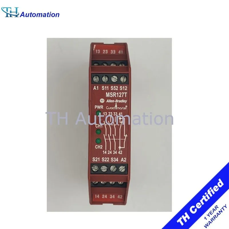 Реле безопасности Allen-Bradley 440R-N23124 Guardmaster MSR127T Safety Relay — фото лота 3