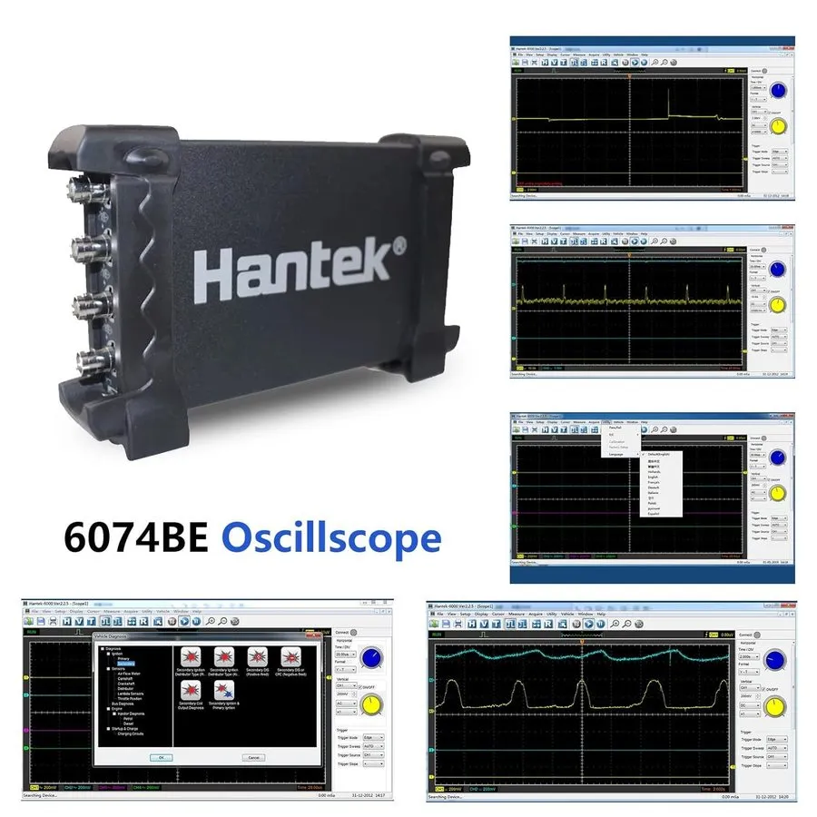 Осциллограф Hantek 6074BE Automotive Measurement Car Diagnosis Oscilloscope 4CH 