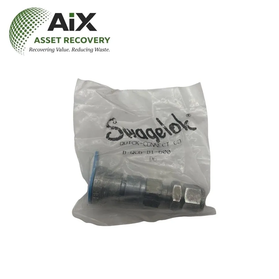 Фитинг Swagelok B-QC6-B1-600 Quick Connect Body 0.5 Cv 3/8” Bulkhead Tube Fittin — фото лота 1