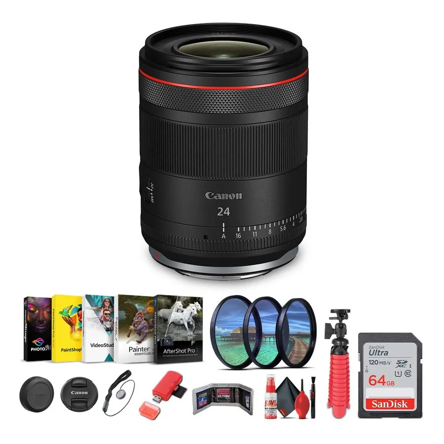 Объектив Canon RF 24mm f/1.4L VCM Wide Angle Lens Backpack Bundle
