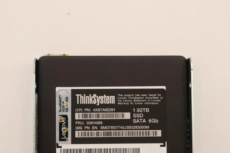 Сервер Lenovo 03KH065 ThinkSystem 4XB7A82261 2.5" 1.92TB Intensive SATA 6Gb HS S — фото лота 1
