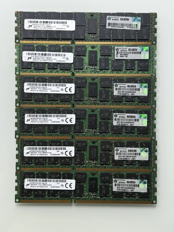 Модуль памяти 16GB Micron DDR3 ECC RDIMM PC3L-12800R MT36KSF2G72PZ And 1 PC3-149