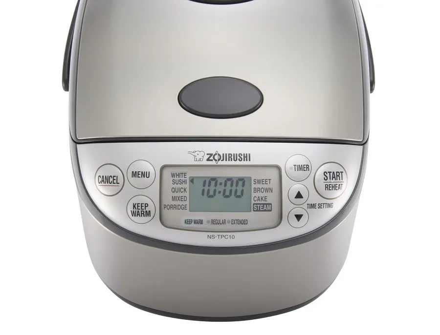 Рисоварка Zojirushi NS-TPC10XT Micom Rice Cooker 5.5-Cup PFAS-Free Stainless Bro — фото лота 1