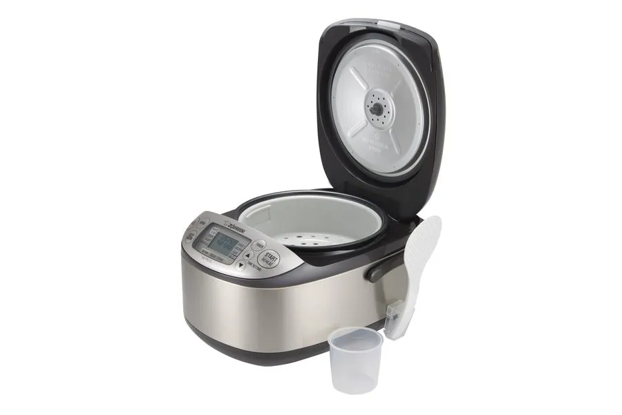Рисоварка Zojirushi NS-TPC10XT Micom Rice Cooker 5.5-Cup PFAS-Free Stainless Bro — фото лота 2