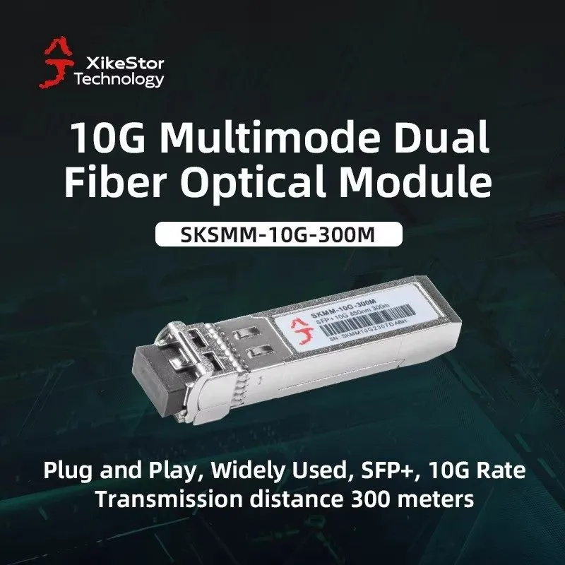 Трансивер XikeStor SFP+ 10G Fiber Optical Module Single/Multimode 300m/10km — фото лота 1