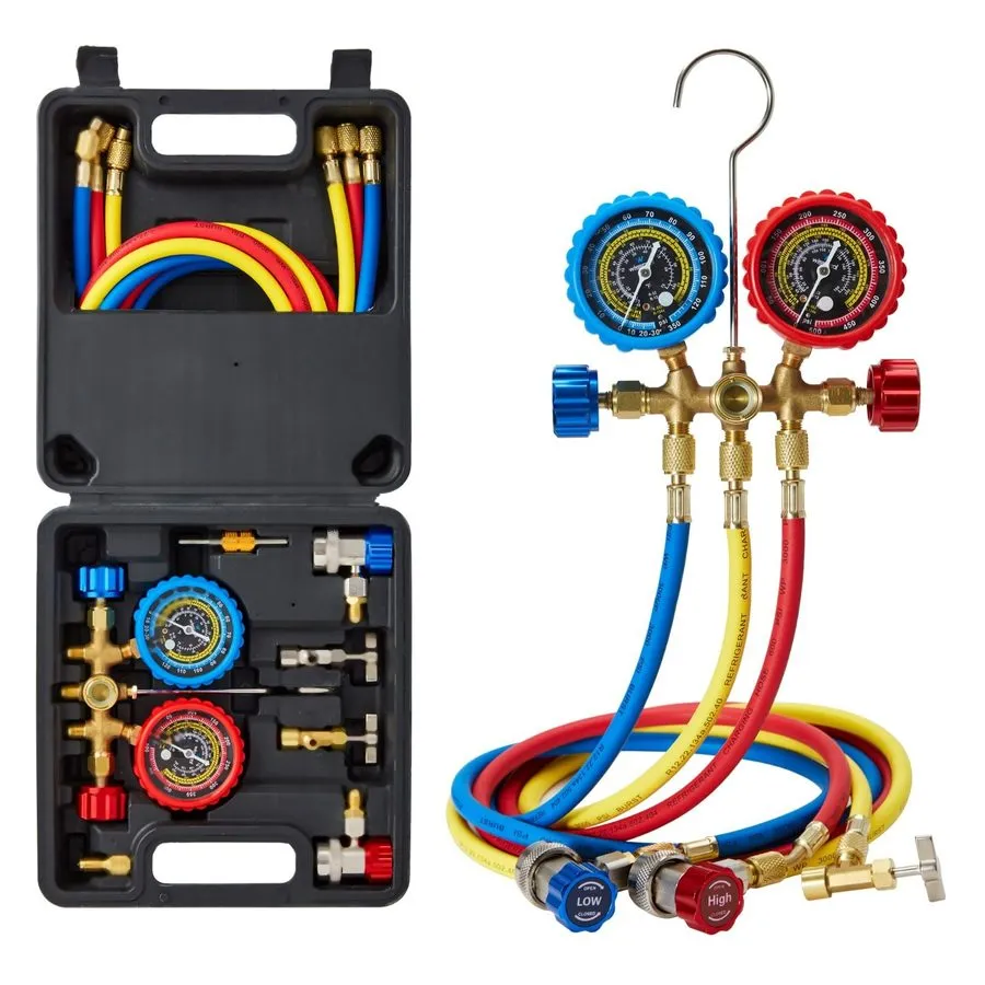 Клапан 3-Valve HVAC Manifold Gauge Set