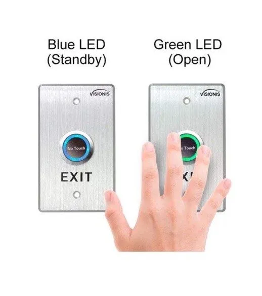 Оборудование видеонаблюдения Visionis VIS-7013 Stainless Steel No Touch Request  — фото лота 1