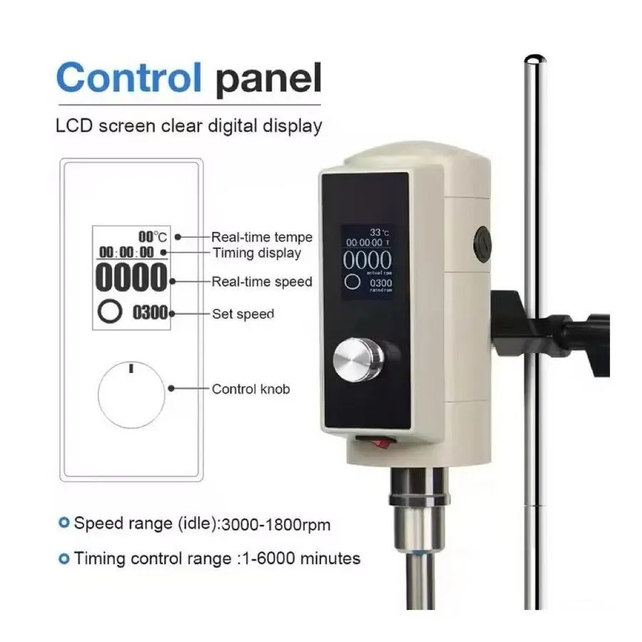 Гомогенизатор Digital High Speed Shear Homogenizer Emulsifier Lab Mixer 100ml-13