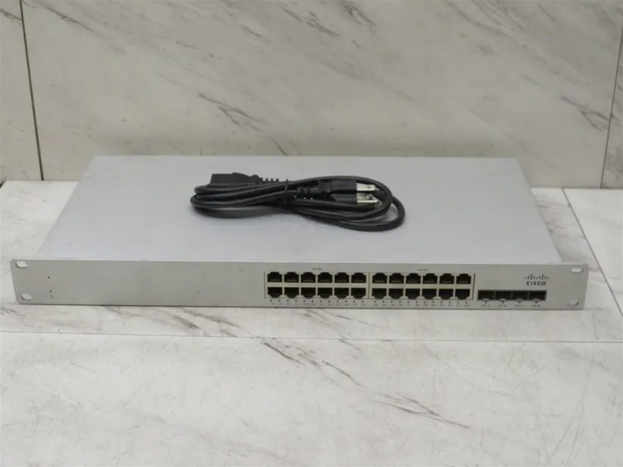 Коммутатор Cisco Meraki MS210-24P-HW UNCLAIMED 24 Port PoE Switch 370W Cloud Man