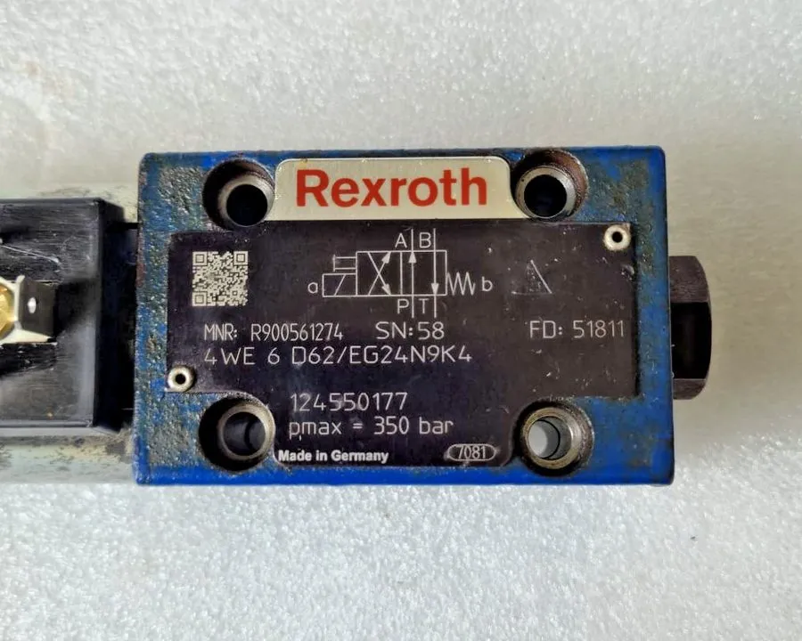 Пневмораспределитель BOSCH REXROTH 4WE6D62/EG24N9K4 HYDRAULIC DIRECTIONAL VALVE 