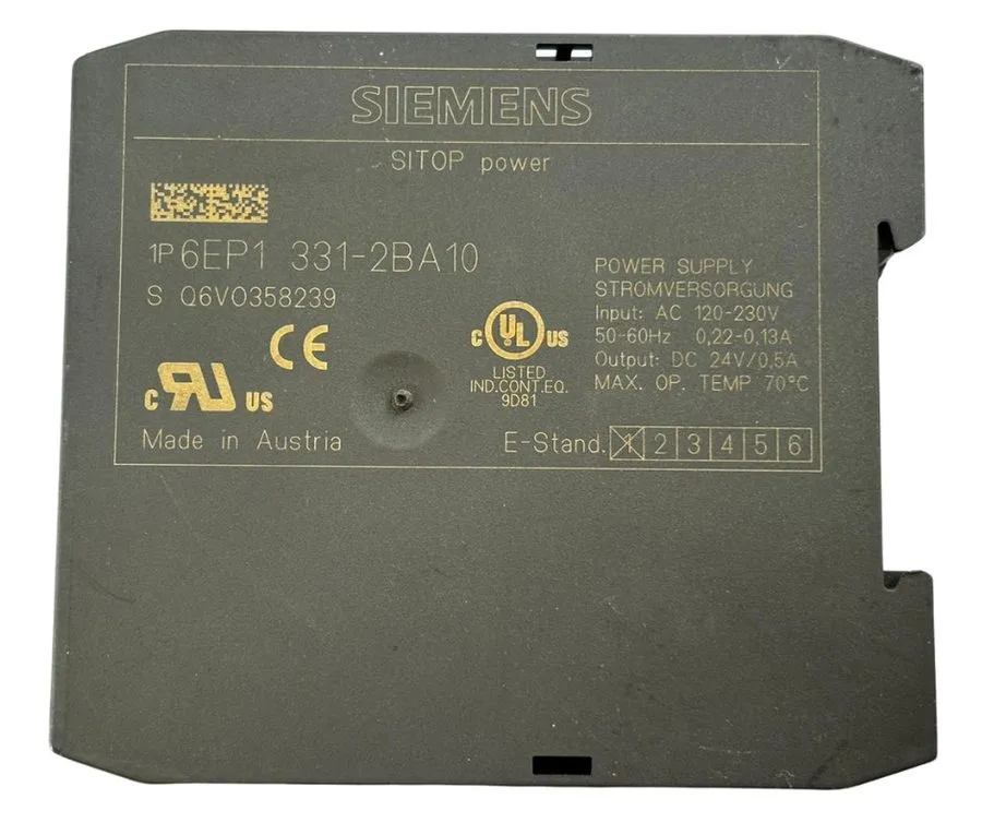 Блок питания Siemens SITOP Power 6EP1331-2BA10 Power Supply 24V DC 0.5A 120-230V