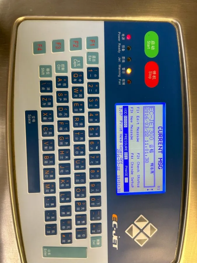 Каплеструйный маркиратор EC-JET EC-JET300 Continuous Inkjet Printer Fair Conditi — фото лота 2