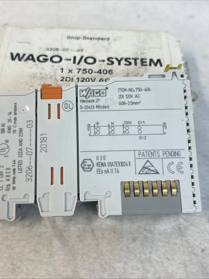 ПЛК WAGO 750-406 2D1 120VAC PLC MODULE