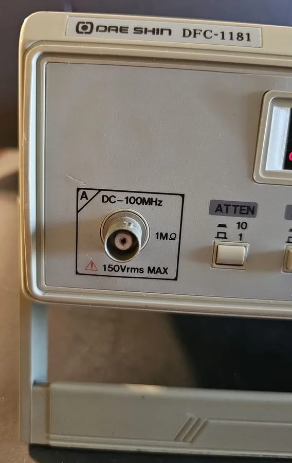Тестер DAE?? SHIN DFC-1181 FREQUENCY COUNTER — фото лота 1