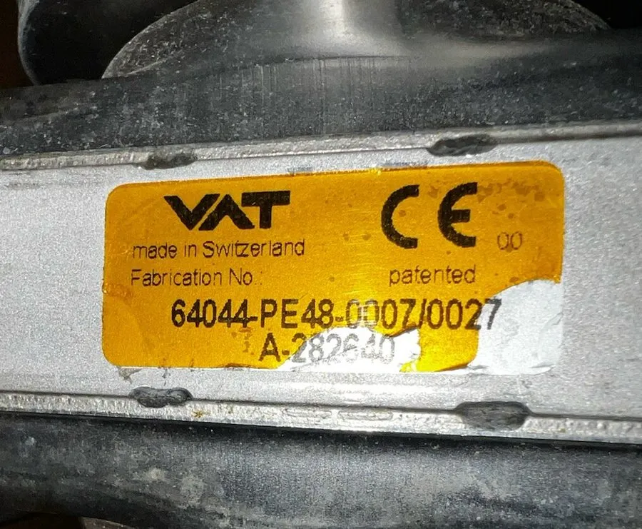 Клапан VAT 64044-PE48-0007/0027 Vacuum Gate Valve A-282640 — фото лота 1