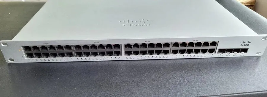 Коммутатор Cisco Meraki MS225-48FP-HW 48-Port PoE+ Gigabit Switch 740W 10G SFP+ 