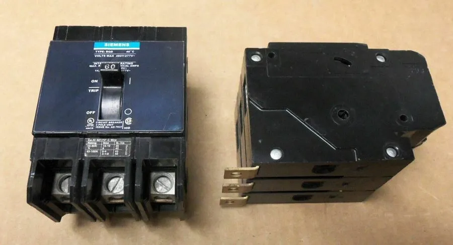Автоматический выключатель Siemens BQD360 60A, 480V AC Molded Case Circuit Break