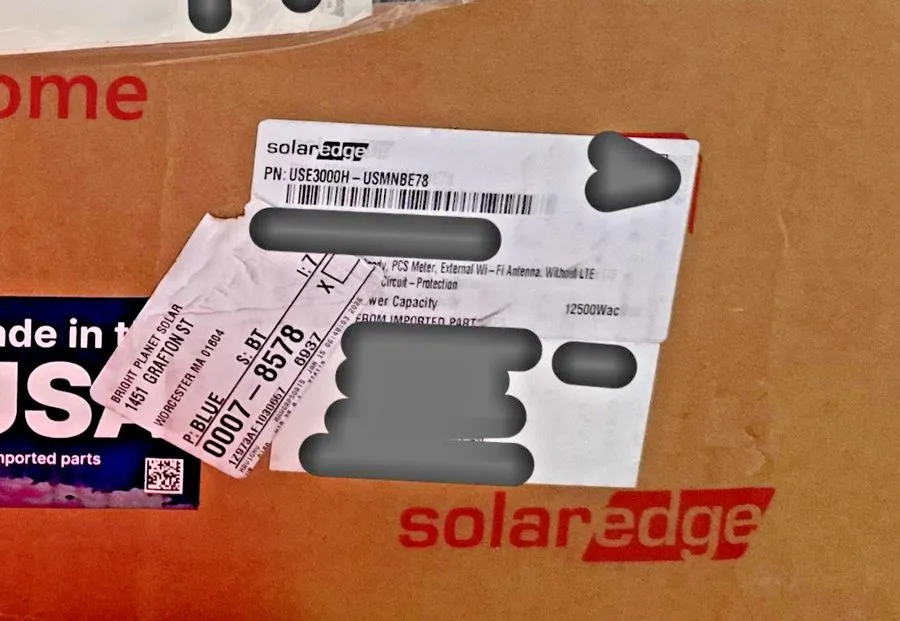 Инвертор SolarEdge Home Hub 3.0kW Inverter USE3000H-USMNBE78 Hybrid Cell/WiFi — фото лота 1