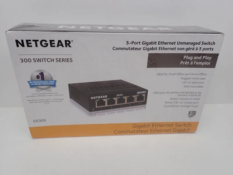 Коммутатор NETGEAR GS305v3 5 Port Gigabit Ethernet Unmanaged Switch