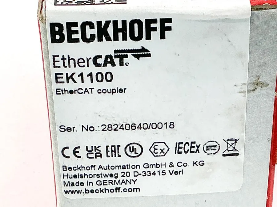 Шлюз полевой шины Beckhoff EK1100 EtherCat Koppler