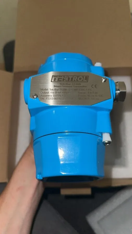 Датчик давления TEKTROL Smart Pressure Transmitter -5 to 5 Psi TEK-BAR 3120B-G-1 — фото лота 1