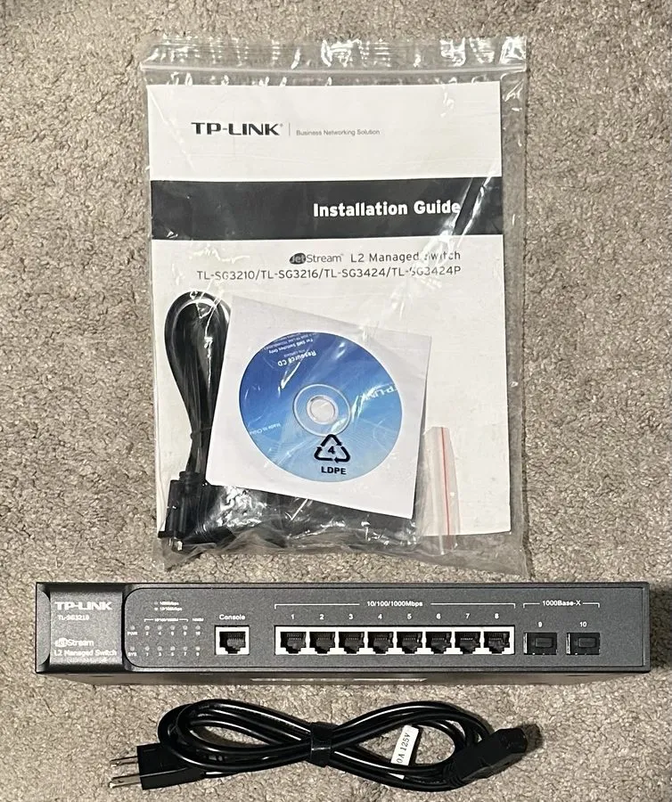 Коммутатор TP-LINK TL-SG3210 Gigabit 8-Port Managed Switch Damage Box
